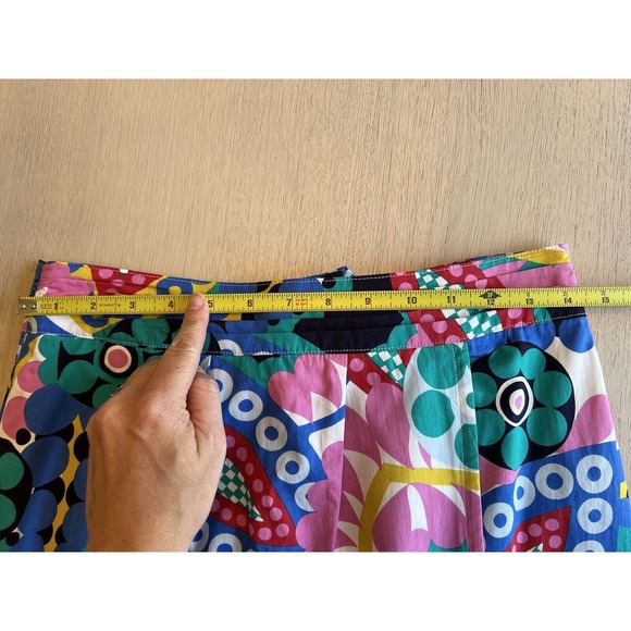 J. Crew Tie Back Tulip Skirt‎ In Colorful Ratti Kaleidoscope Floral Size 6 - Picture 5 of 10